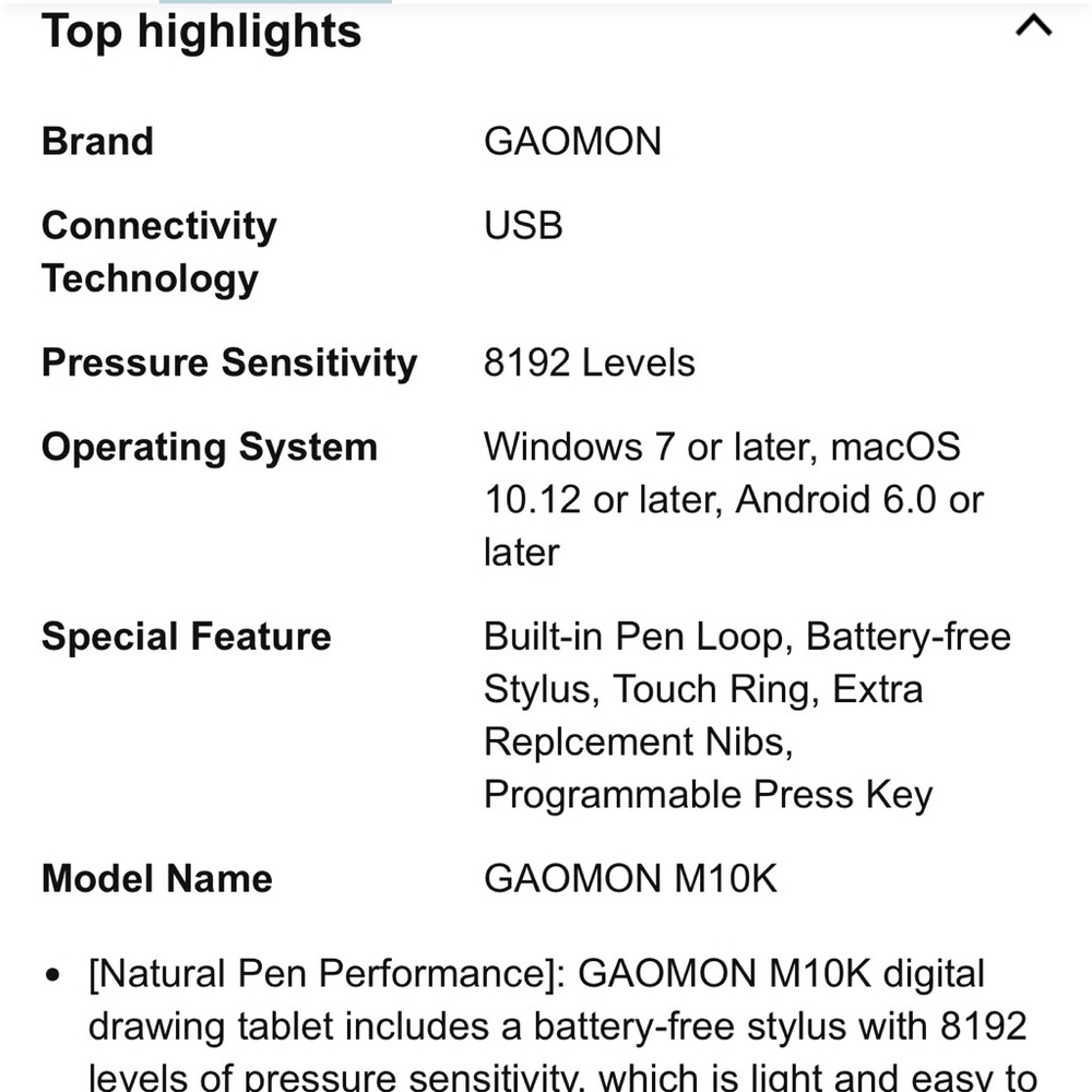 Gaomon M10K 2018 Version Battery-Free Graphics Tablet - Picture 5 of 10